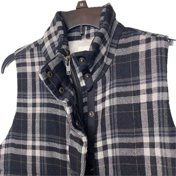 Anthropologie Hei Hei Quincy Plaid Puffer Vest Size Small - Picture 7 of 16
